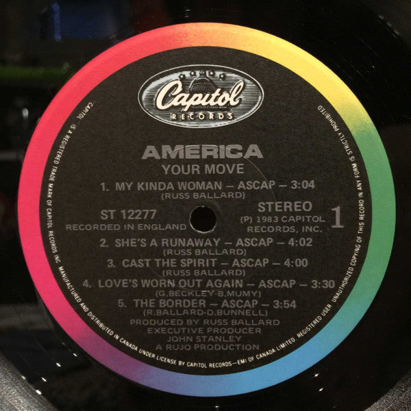 America (2) : Your Move (LP, Album)