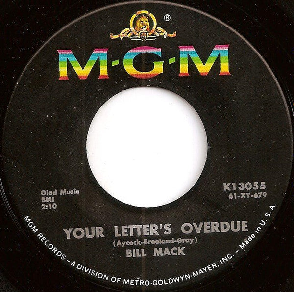 Bill Mack : Adding To My Misery (7", Single)