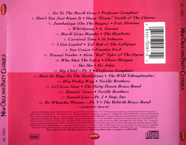 Various : New Orleans Party Classics (CD, Comp)
