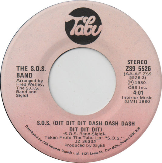 The S.O.S. Band : S.O.S. (Dit Dit Dit Dash Dash Dash Dit Dit Dit) (7", Single)