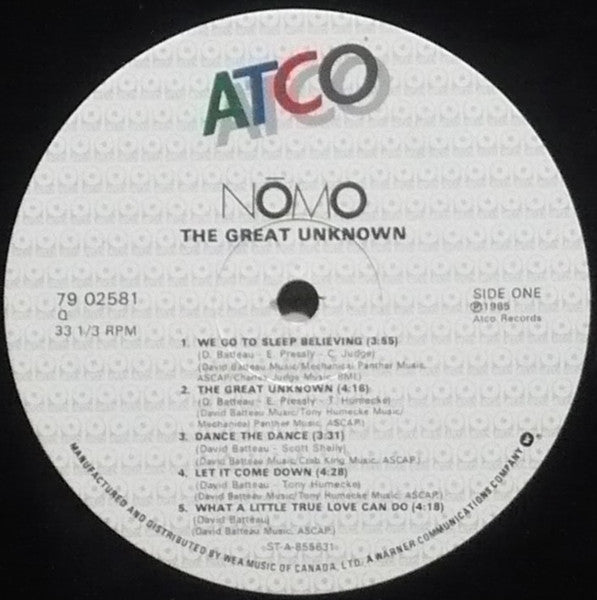 Nómo (2) : The Great Unknown (LP, Album)