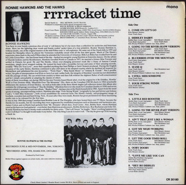 Ronnie Hawkins And The Hawks (2) : Rrrracket Time (LP)