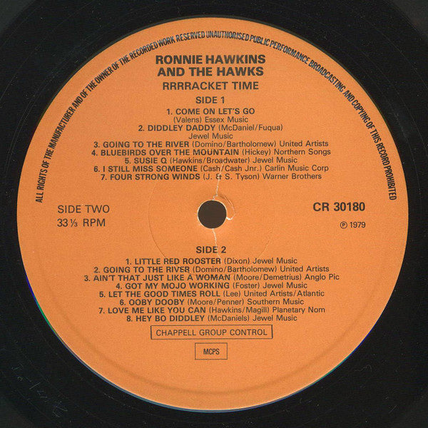 Ronnie Hawkins And The Hawks (2) : Rrrracket Time (LP)