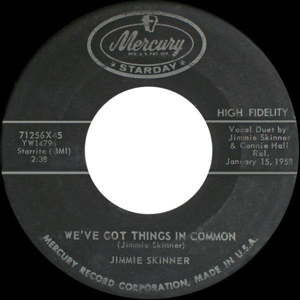 Jimmie Skinner : We've Got Things In Common / What Makes A Man Wander (7")
