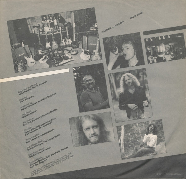April Wine : Harder.....Faster (LP, Album, Cap)
