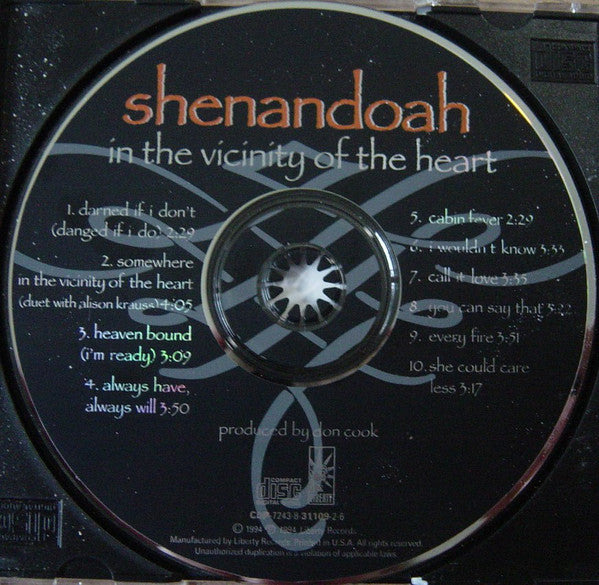 Shenandoah : In The Vicinity Of The Heart (CD, Album)