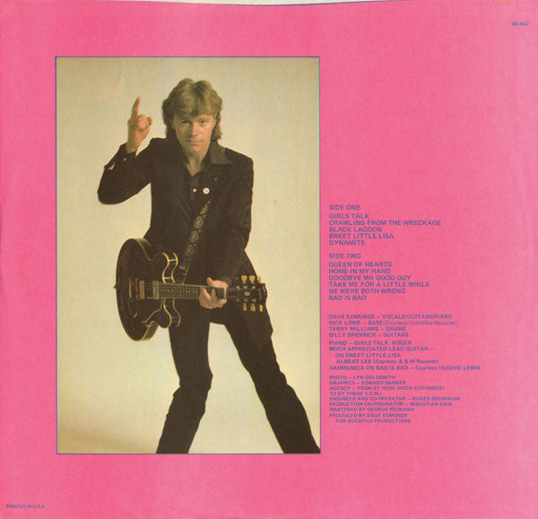 Dave Edmunds : Repeat When Necessary (LP, Album, Mon)