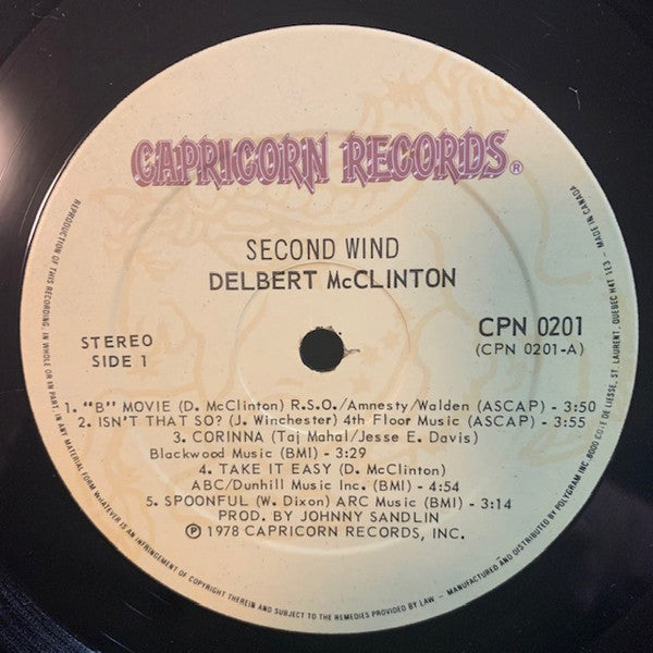 Delbert McClinton : Second Wind (LP, Album)