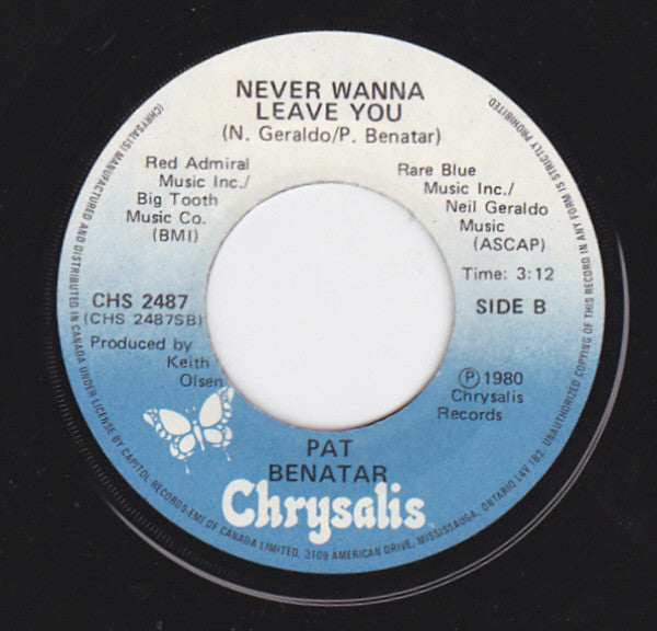 Pat Benatar : Treat Me Right (7", Single)