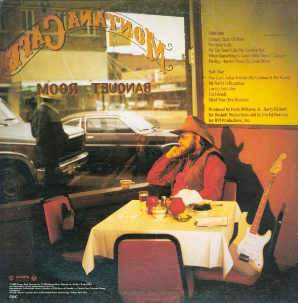 Hank Williams Jr. : Montana Cafe (LP, Album, Club)