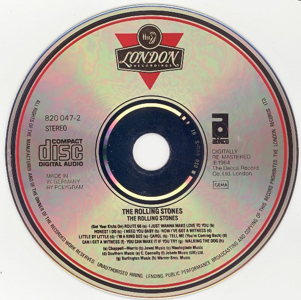 The Rolling Stones : The Rolling Stones (CD, Album, Mono, RM)