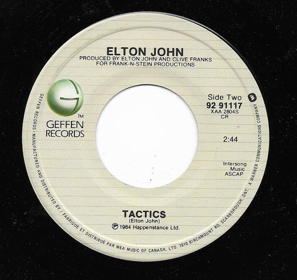 Elton John : In Neon (7", Single)