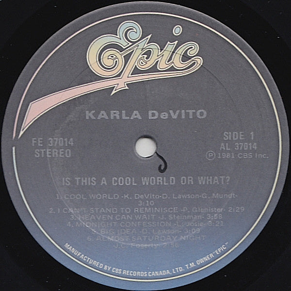Karla DeVito : Is This A Cool World Or What? (LP, Album)