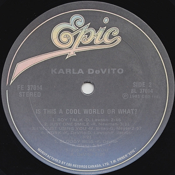 Karla DeVito : Is This A Cool World Or What? (LP, Album)