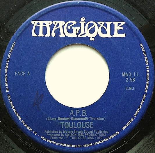 Toulouse (2) : A.P.B. (7", Single)