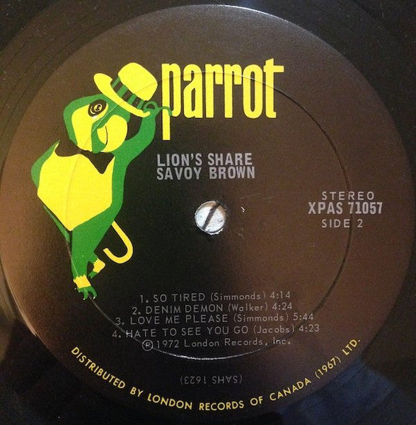 Savoy Brown : Lion's Share (LP, Album)