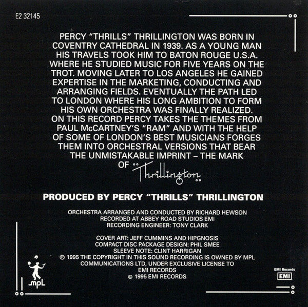 Percy "Thrills" Thrillington* : Thrillington (CD, Album, RE)