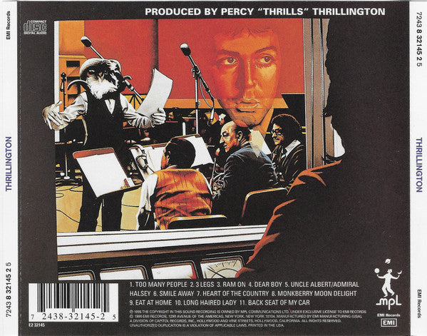 Percy "Thrills" Thrillington* : Thrillington (CD, Album, RE)