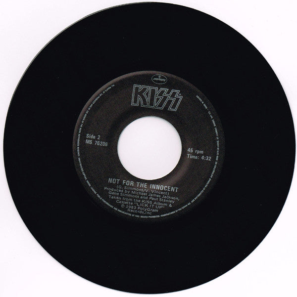 Kiss : Lick It Up (7", Single)