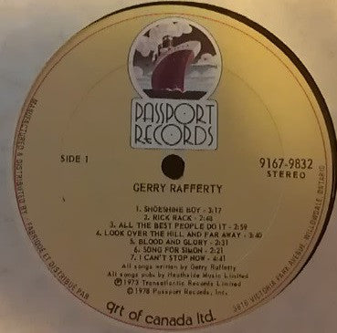 Gerry Rafferty : Gerry Rafferty (LP, Comp)
