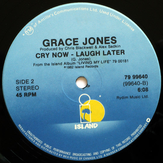 Grace Jones : Nipple To The Bottle (12")