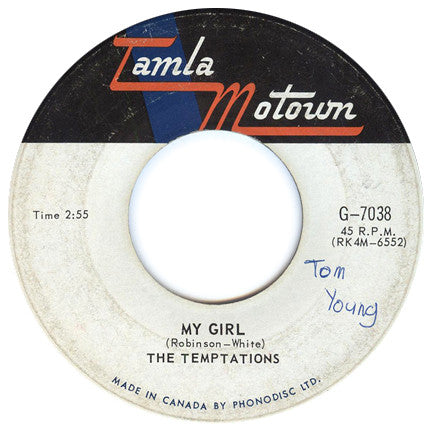 The Temptations : My Girl / (Talking 'Bout) Nobody But My Baby (7", Single)
