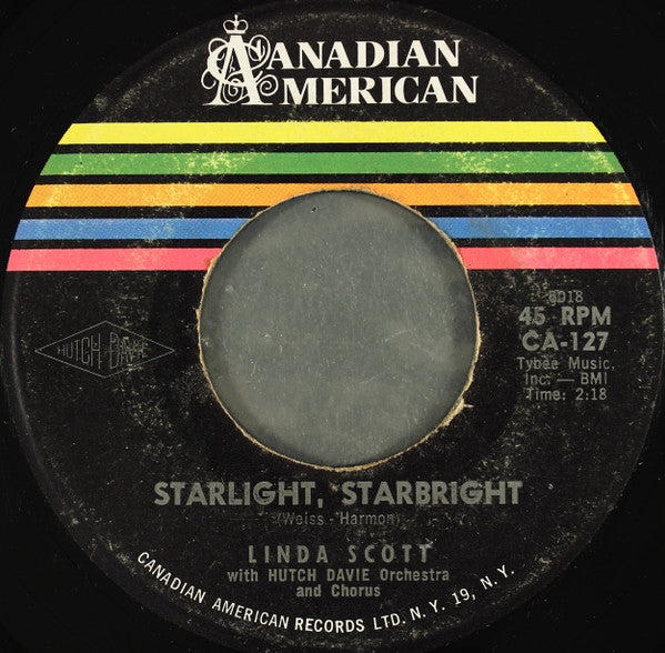 Linda Scott : Don't Bet Money Honey / Starlight, Starbright (7")