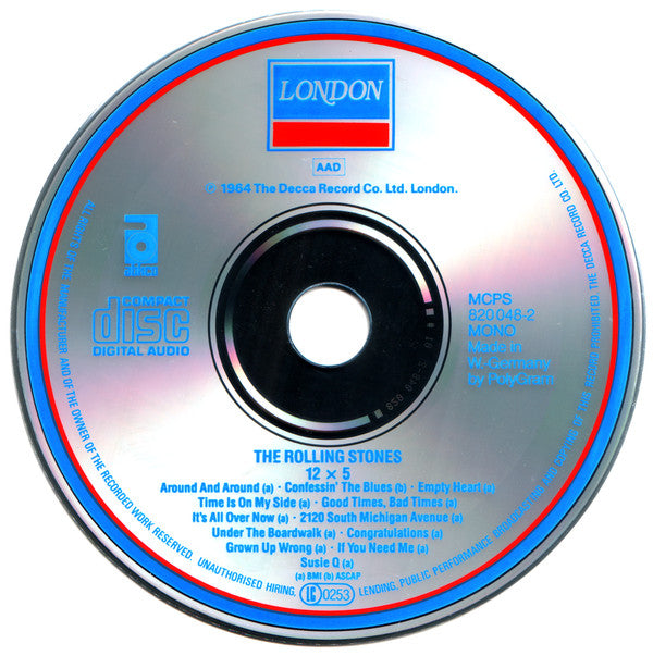 The Rolling Stones : 12 X 5 (CD, Album, Mono, RE, RM)