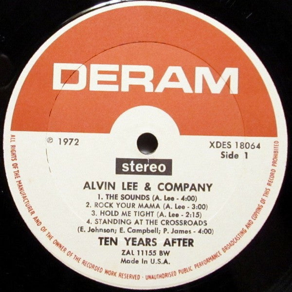Ten Years After : Alvin Lee & Company (LP, Album, BW )