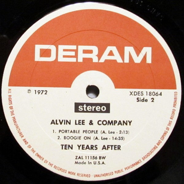 Ten Years After : Alvin Lee & Company (LP, Album, BW )