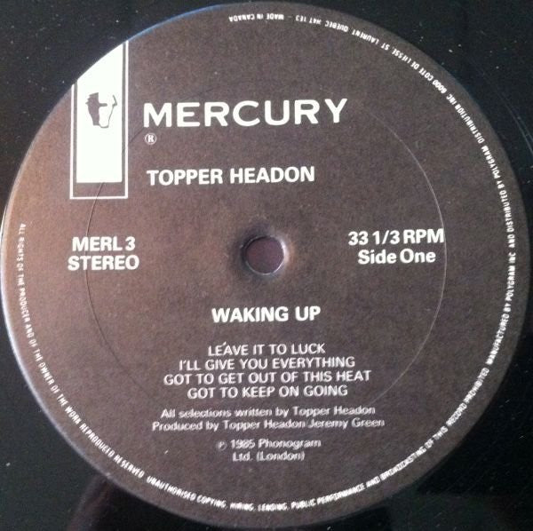 Topper Headon : Waking Up (LP, Album)