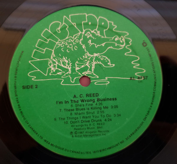 A.C. Reed : I'm In The Wrong Business (LP, Album)