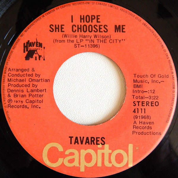 Tavares : It Only Takes A Minute (7", Single)