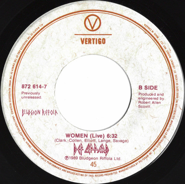 Def Leppard : Rocket (7", Single)