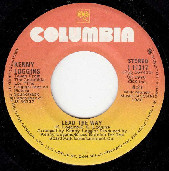 Kenny Loggins : I'm Alright (Theme From "Caddyshack") (7", Single)