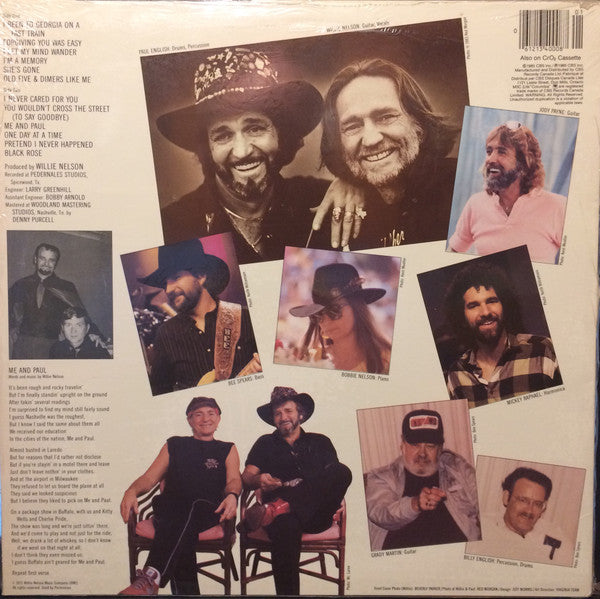 Willie Nelson : Me & Paul (LP, Album)