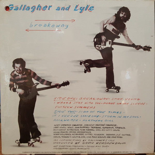 Gallagher And Lyle* : Breakaway (LP, Album)