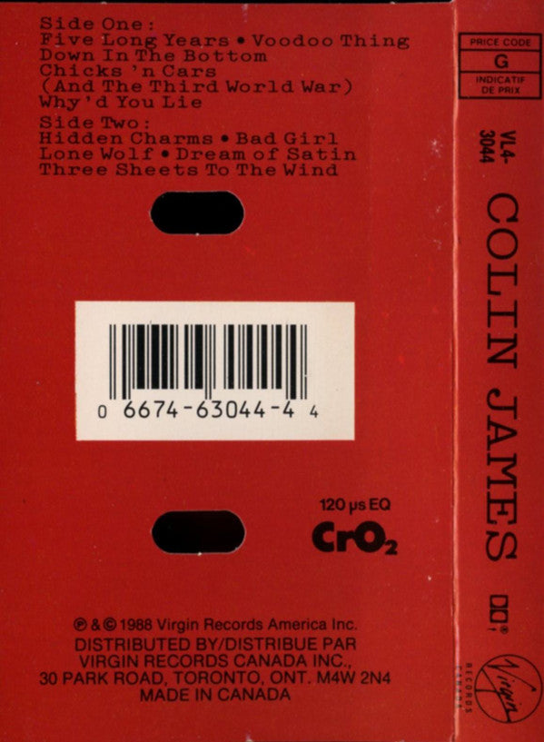 Colin James (2) : Colin James (Cass, Album, CrO)