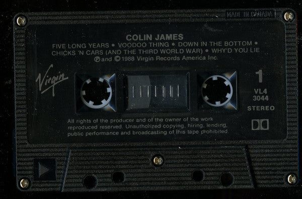 Colin James (2) : Colin James (Cass, Album, CrO)