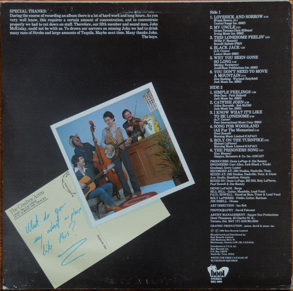 Denis LePage & Station Road : At The Cowboy Arms Hotel (LP, Album)