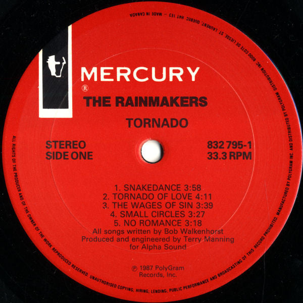 The Rainmakers (2) : Tornado (LP, Album)