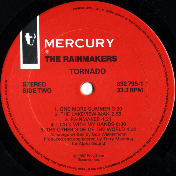The Rainmakers (2) : Tornado (LP, Album)