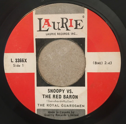 The Royal Guardsmen : Snoopy Vs. The Red Baron (7", Single)