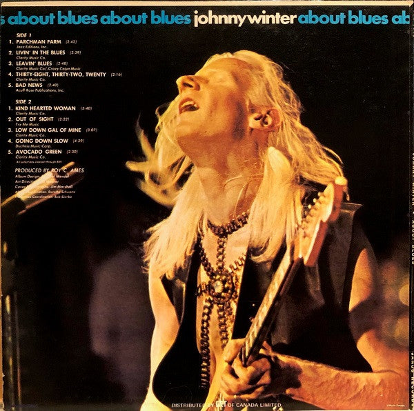 Johnny Winter : About Blues (LP, Comp)