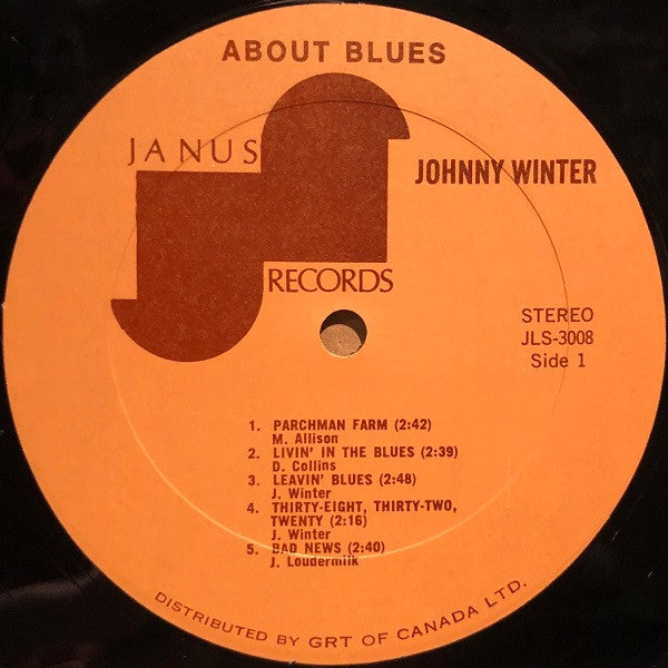 Johnny Winter : About Blues (LP, Comp)