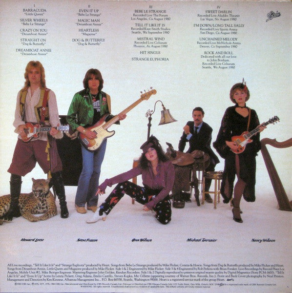 Heart : Greatest Hits / Live (2xLP, Comp)
