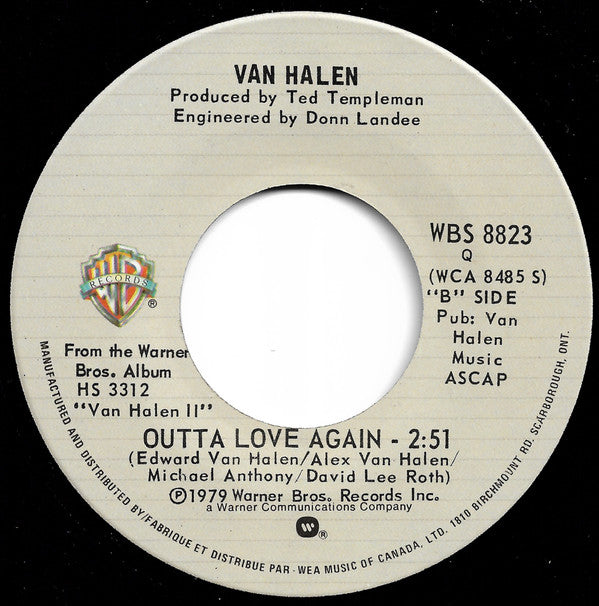 Van Halen : Dance The Night Away (7", Single)