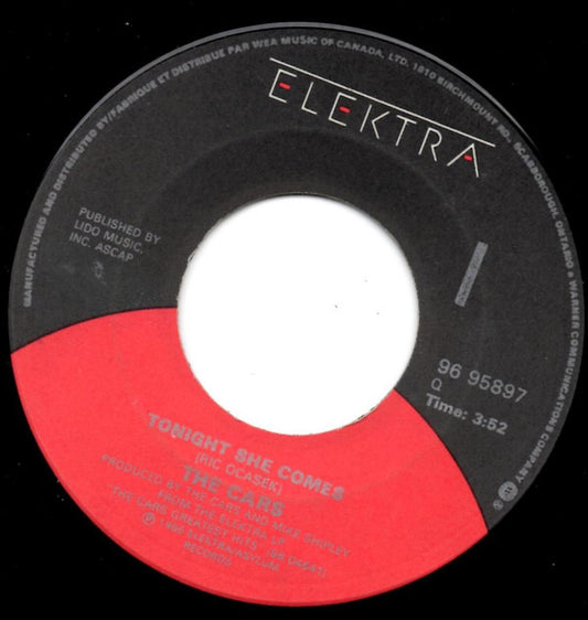 The Cars : Tonight She Comes (7", Single)