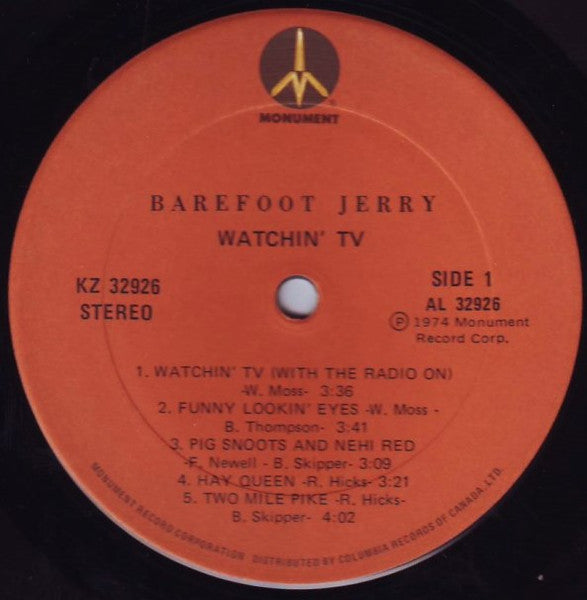 Barefoot Jerry : Watchin' TV (LP, Album)