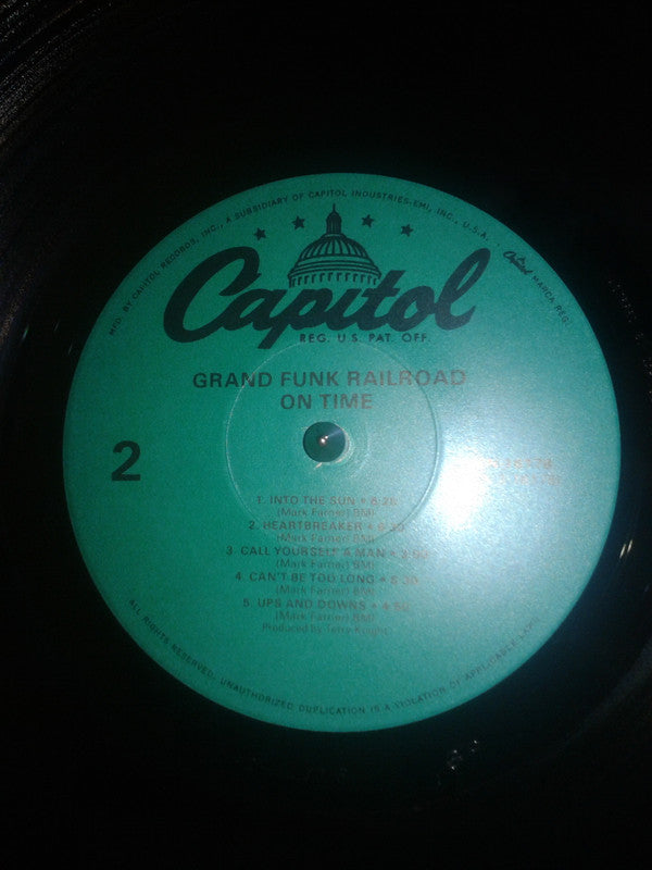 Grand Funk Railroad : On Time (LP, Album, RE)